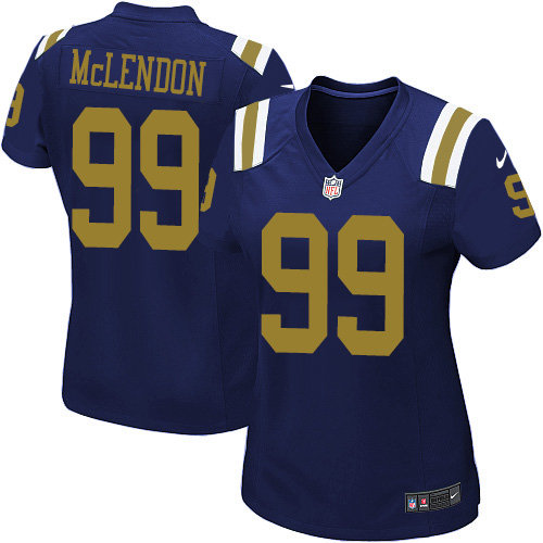 Women's Limited Steve McLendon Nike Jersey Navy Blue Alternate - #99 NFL New York Jets
